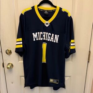 Michigan Colosseum Navy and Yellow Sports Jersey